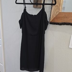 Express off the sholder black dress